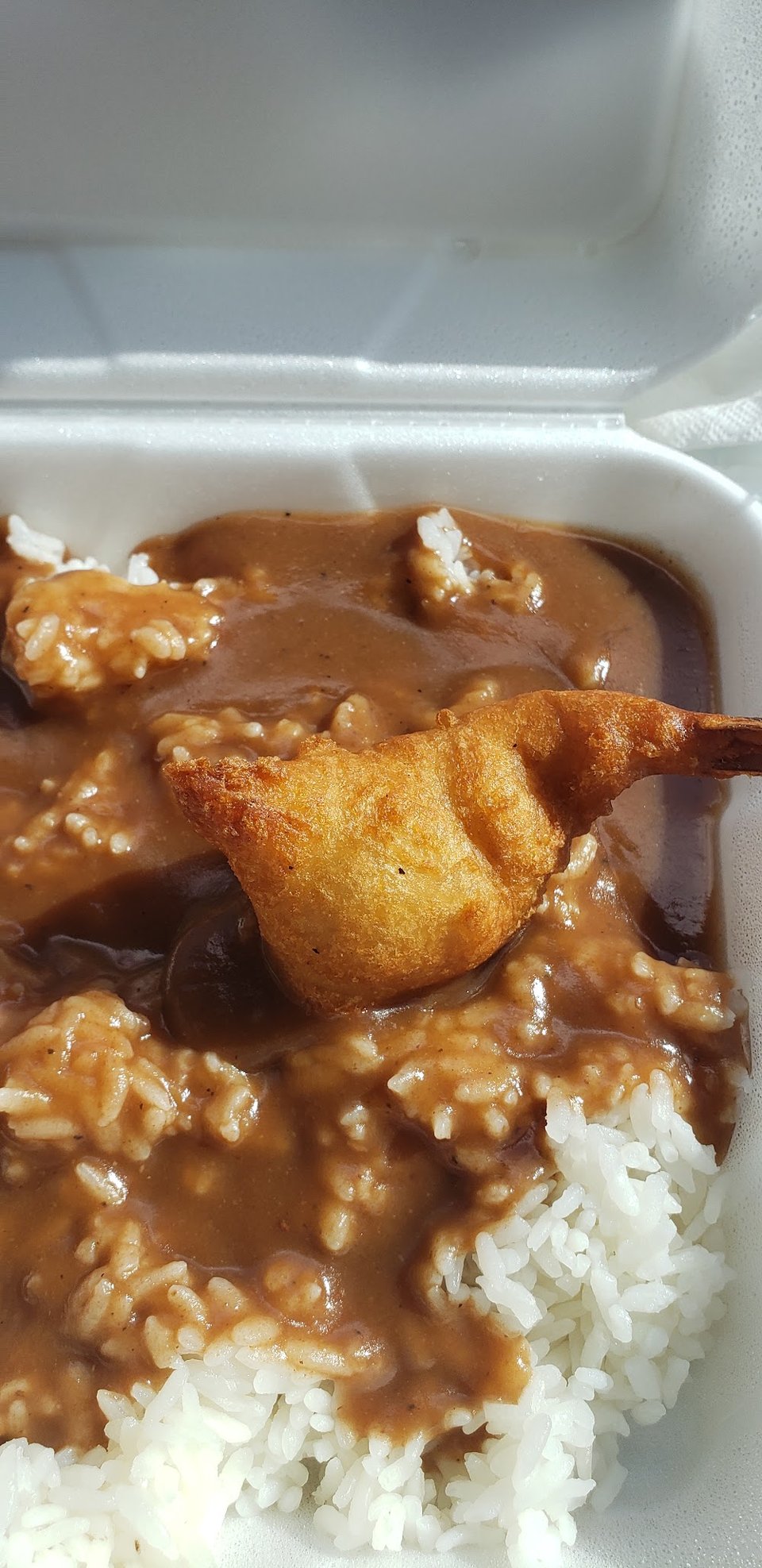 Shrimp Rice with Gravy
